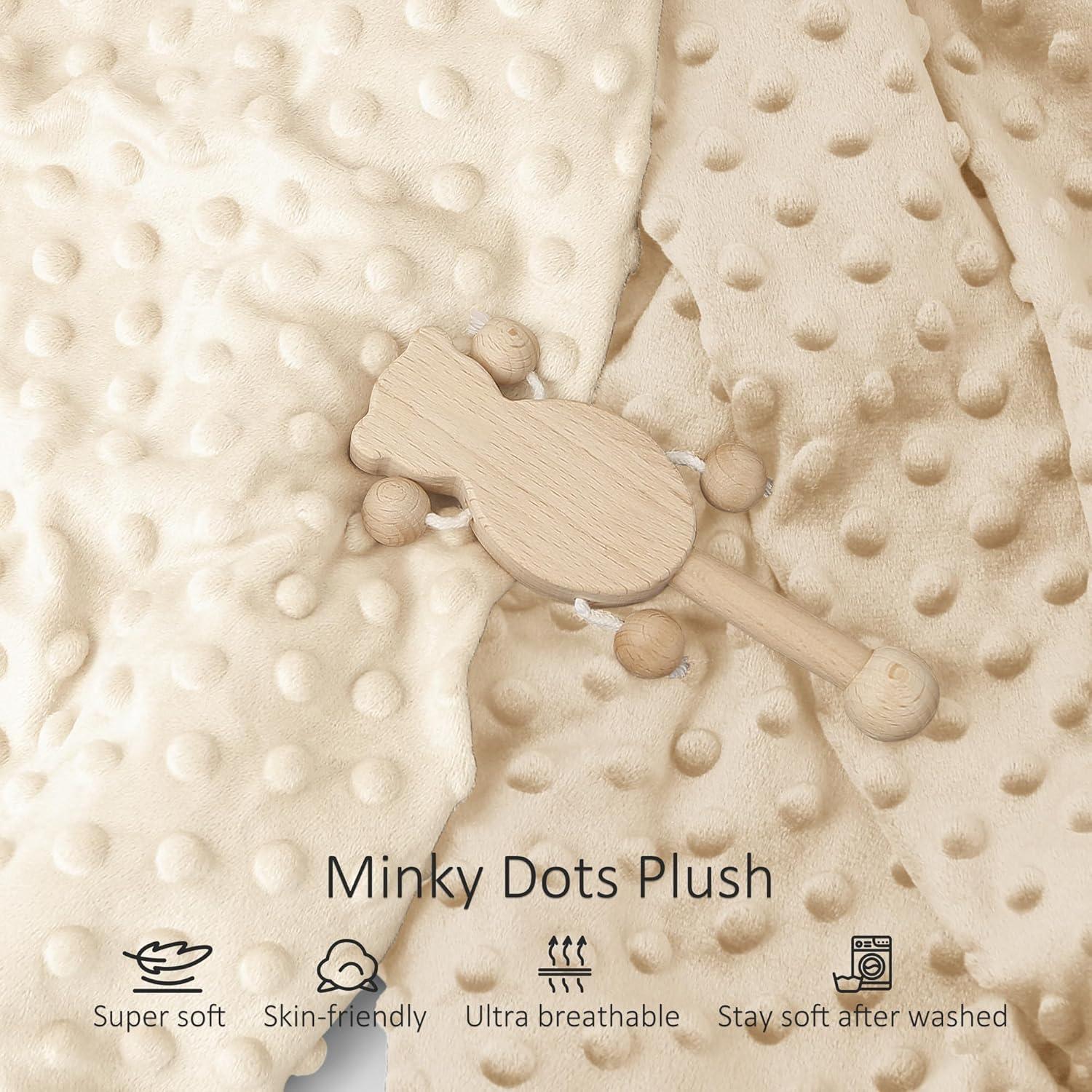 image:imageSusurration 2Pack Changing Pad Covers Super Soft Minky Dots Plush Changing Table Covers 33x17x7in Breathable Changing Pad Sheets for Unisex Baby Girls and Boys PinkampPurpleBrownCream